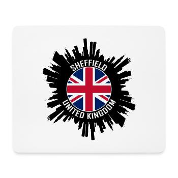 Sheffield Skyline UK Flagge Reisesouvenir - Mousepad (Querformat) - Weiß - Vorne