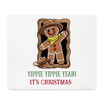 Lebkuchenmann Christmas Humor - Mousepad (Querformat) - Weiß - Vorne