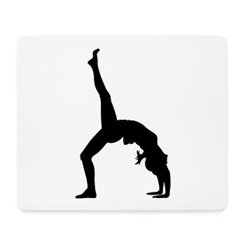 Gymnastik Tänzerin - Mousepad (Querformat) - Weiß - Vorne