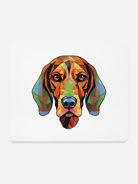Schwarzwälder Hund Rasse Buntes Aquarell - Mousepad (Querformat) - Weiß