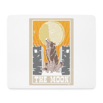 Der Mond Tarotkarte Schamane Wahrsagerei - Mousepad (Querformat) - Weiß - Vorne