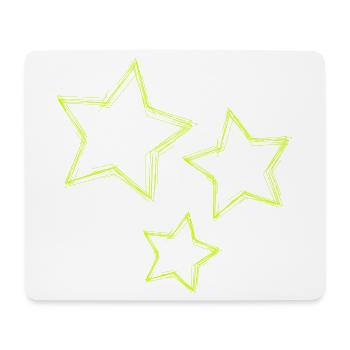 STERN. STERN. STERNE. FEST. JAHRESTAG. WEIHNACHTEN. - Mousepad (Querformat) - Weiß - Vorne