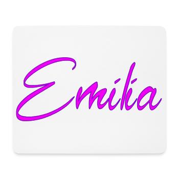 Emilia Neon Script - Mousepad (Querformat) - Weiß - Vorne