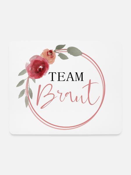 Team Braut - Mousepad (Querformat) - Weiß