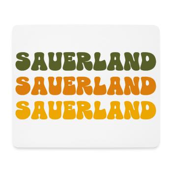 Schriftzug Sauerland - Mousepad (Querformat) - Weiß - Vorne