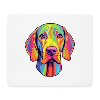 Plott Hund Hund Rasse Cartoon Kawaii Illustration - Mousepad (Querformat) - Weiß - Vorne