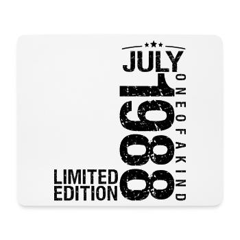 Geburtstag 1988 Juli 1988 Juli 1988 - Mousepad (Querformat) - Weiß - Vorne