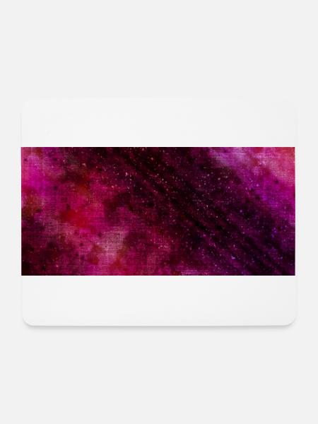 Pink Purple Nebula Wasserfarben - Mousepad (Querformat) - Weiß