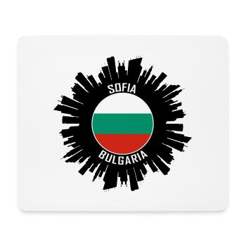 Sofia Skyline Bulgarien Flagge Reise Souvenir - Mousepad (Querformat) - Weiß - Vorne