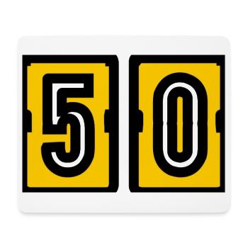50. 50. GEBURTSTAG. Geburtstag 50 Jahre - Mousepad (Querformat) - Weiß - Vorne