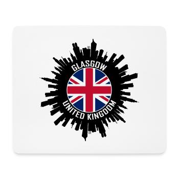 Glasgow Skyline UK Flagge Reisesouvenir - Mousepad (Querformat) - Weiß - Vorne