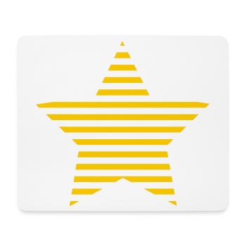 STERN. STERNE. STERN. STERNE. FEST. JAHRESTAG - Mousepad (Querformat) - Weiß - Vorne