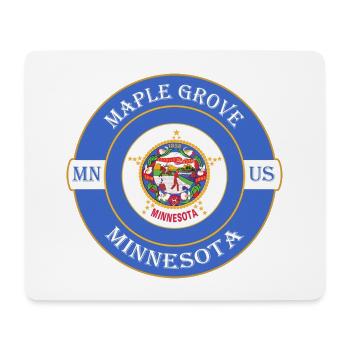 Maple Grove Minnesota Flagge USA Souvenir Abzeichen - Mousepad (Querformat) - Weiß - Vorne