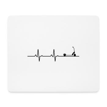 Scooter stunts Herzschläge - Mousepad (Querformat) - Weiß - Vorne