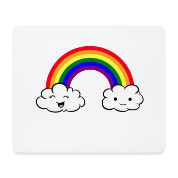 LGBT Rainbow - Mousepad (Querformat) - Weiß - Vorne