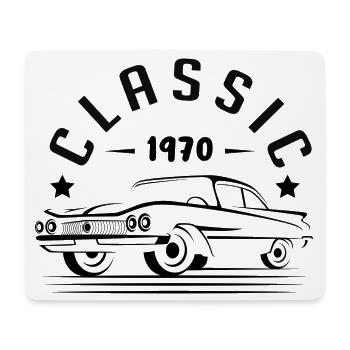 Klassisch 1970. - Mousepad (Querformat) - Weiß - Vorne