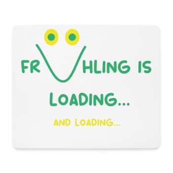 wo ist der Frühling bitte?? - Mousepad (Querformat) - Weiß - Vorne