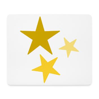 STAR. STAR. STERNE. PARTY. JAHRESTAG. WEIHNACHTEN - Mousepad (Querformat) - Weiß - Vorne