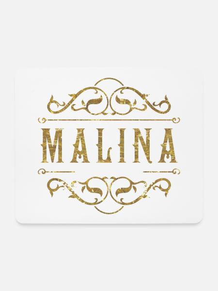 Melina gold - Mousepad (Querformat) - Weiß