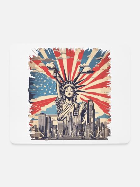 New York - Mousepad (Querformat) - Weiß