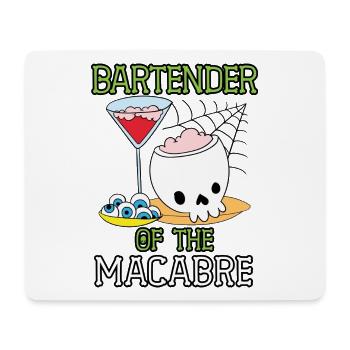 Barkeeper des Makabren Barkeeper Halloween - Mousepad (Querformat) - Weiß - Vorne
