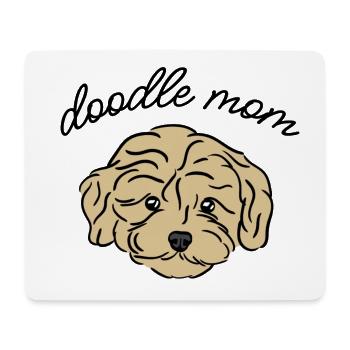 doodle mom - Mousepad (Querformat) - Weiß - Vorne