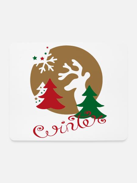 Weihnachtskugel - Mousepad (Querformat) - Weiß