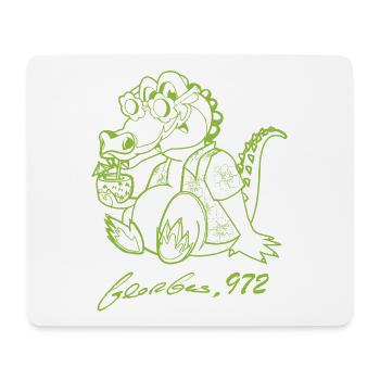 Georges Basic Apfelgrün - Mousepad (Querformat) - Weiß - Vorne