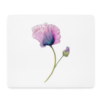 Blume - Mousepad (Querformat) - Weiß - Vorne
