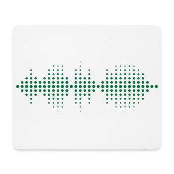 Sound Equalizer - Mousepad (Querformat) - Weiß - Vorne