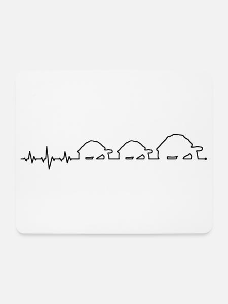 schildkröte - Mousepad (Querformat) - Weiß