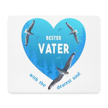 bester Vater - Mousepad (Querformat) - Weiß - Vorne