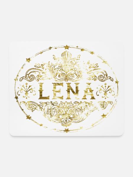 Lena - Mousepad (Querformat) - Weiß