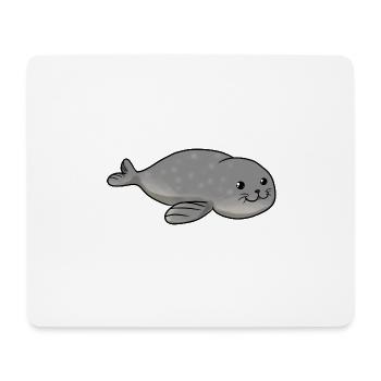 Robbe - Mousepad (Querformat) - Weiß - Vorne