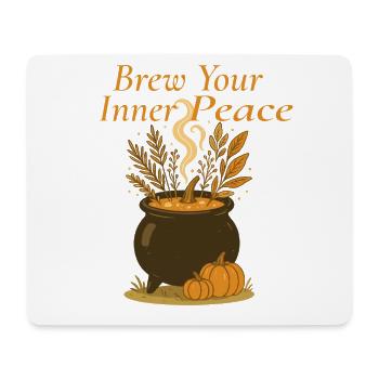 Hexenkessel – Brew Your Inner Peace Design - Mousepad (Querformat) - Weiß - Vorne