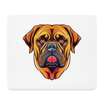 Bullmastiff Hunderasse Aquarell Karikatur Kawaii Co - Mousepad (Querformat) - Weiß - Vorne
