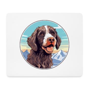 Pudelpointer Hunderasse Cartoon Kawaii Aquarell - Mousepad (Querformat) - Weiß - Vorne