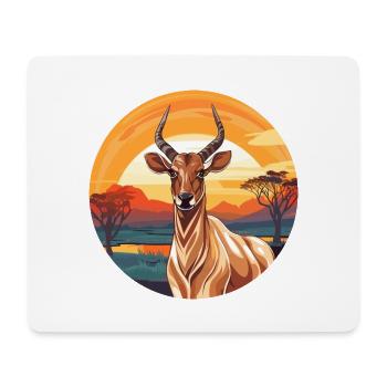 Bongo Buntes Aquarell Cartoon Kawaii Tier - Mousepad (Querformat) - Weiß - Vorne