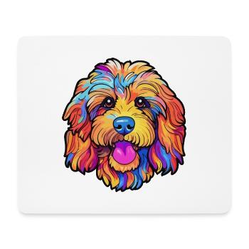 Cockapoo Hunderasse Cartoon Kawaii Illustration - Mousepad (Querformat) - Weiß - Vorne