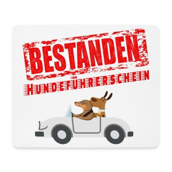 Hundeführerschein bestanden - Mousepad (Querformat) - Weiß - Vorne