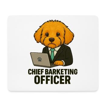 Chief Barketing Officer – Business Maltipoo - Mousepad (Querformat) - Weiß - Vorne