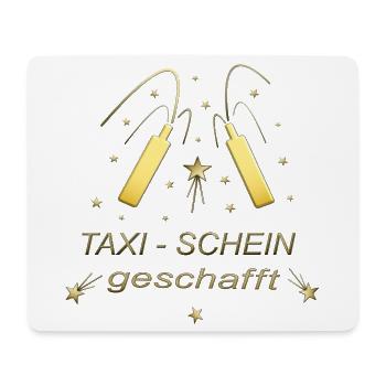 Taxischein Taxi Taxifahrer Taxilizenz - Mousepad (Querformat) - Weiß - Vorne