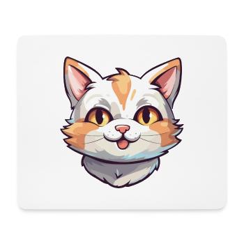 Hauskatze Cartoon Aquarell Illustration - Mousepad (Querformat) - Weiß - Vorne