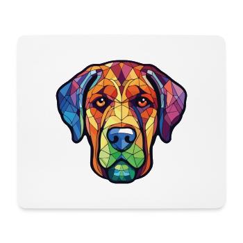 Magyar Agar Ungarische Hunderasse Aquarellglas - Mousepad (Querformat) - Weiß - Vorne