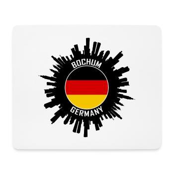 Bochum Skyline Deutschland Flagge Reise Souvenir - Mousepad (Querformat) - Weiß - Vorne
