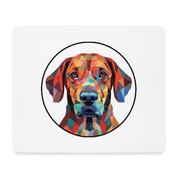 Plott Hund Hund Rasse Aquarell Illustration - Mousepad (Querformat) - Weiß - Vorne