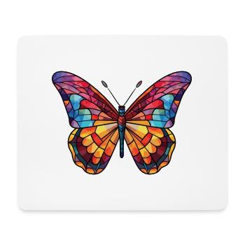 Schmetterling Bunte Aquarell-Tierillustration - Mousepad (Querformat) - Weiß - Vorne