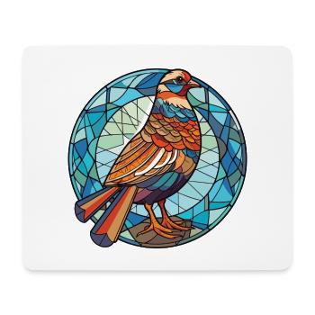Rebhuhn Bunte Aquarell-Tierillustration - Mousepad (Querformat) - Weiß - Vorne