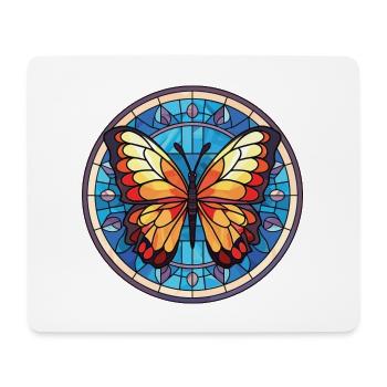 Schmetterling Bunte Aquarell-Tierillustration - Mousepad (Querformat) - Weiß - Vorne