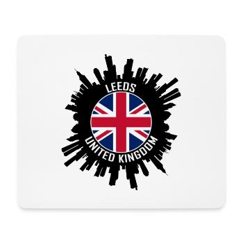 Leeds Skyline UK Flagge Reisesouvenir - Mousepad (Querformat) - Weiß - Vorne